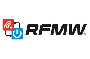 RFMW logo with a wifi and power button icon