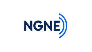 NGNE logo with signal-wave arcs